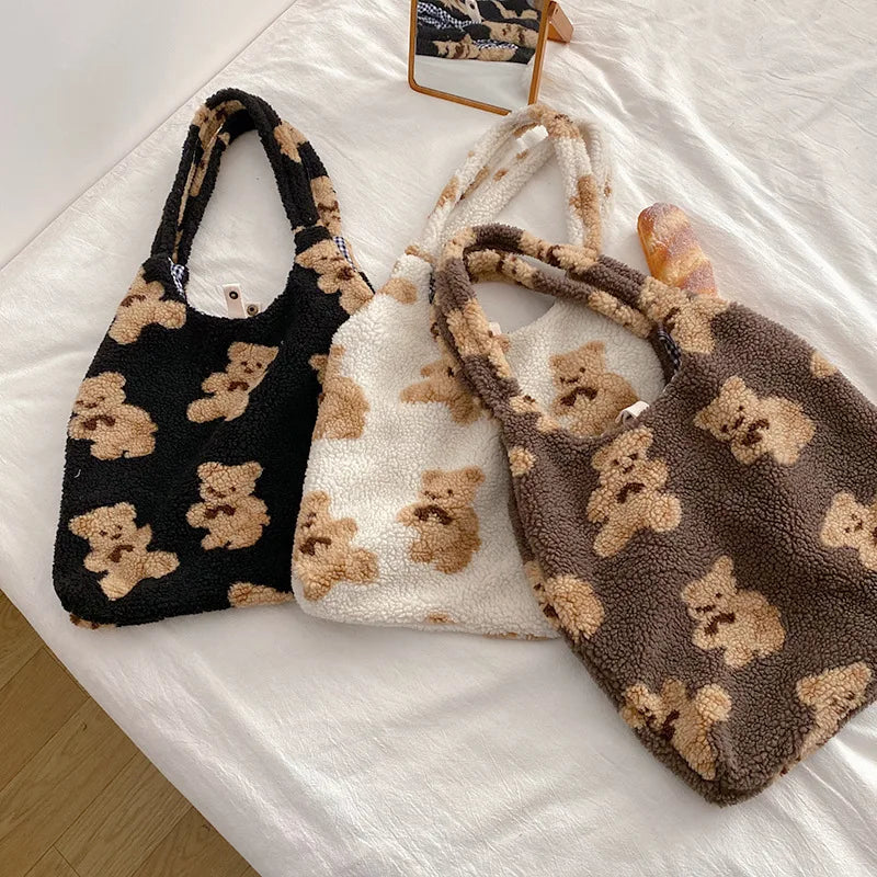 Fluffy Teddy Tote