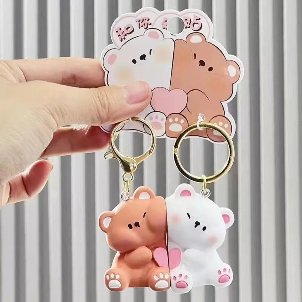 Teddy Bears Couple Keychain