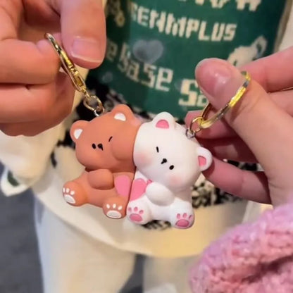 Teddy Bears Couple Keychain