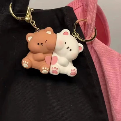 Teddy Bears Couple Keychain